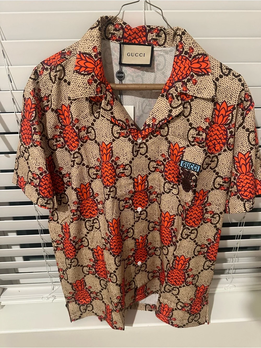 Gucci short sleeve shirt silk